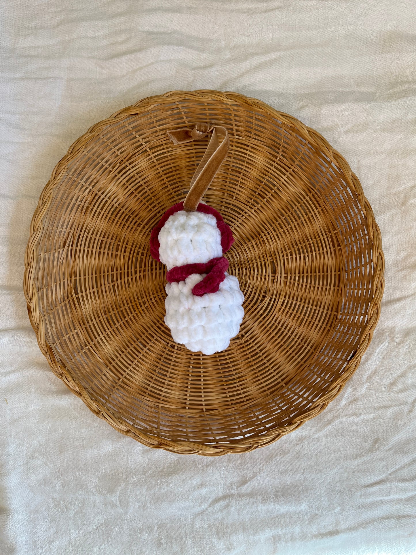 Snowman Crochet ornament