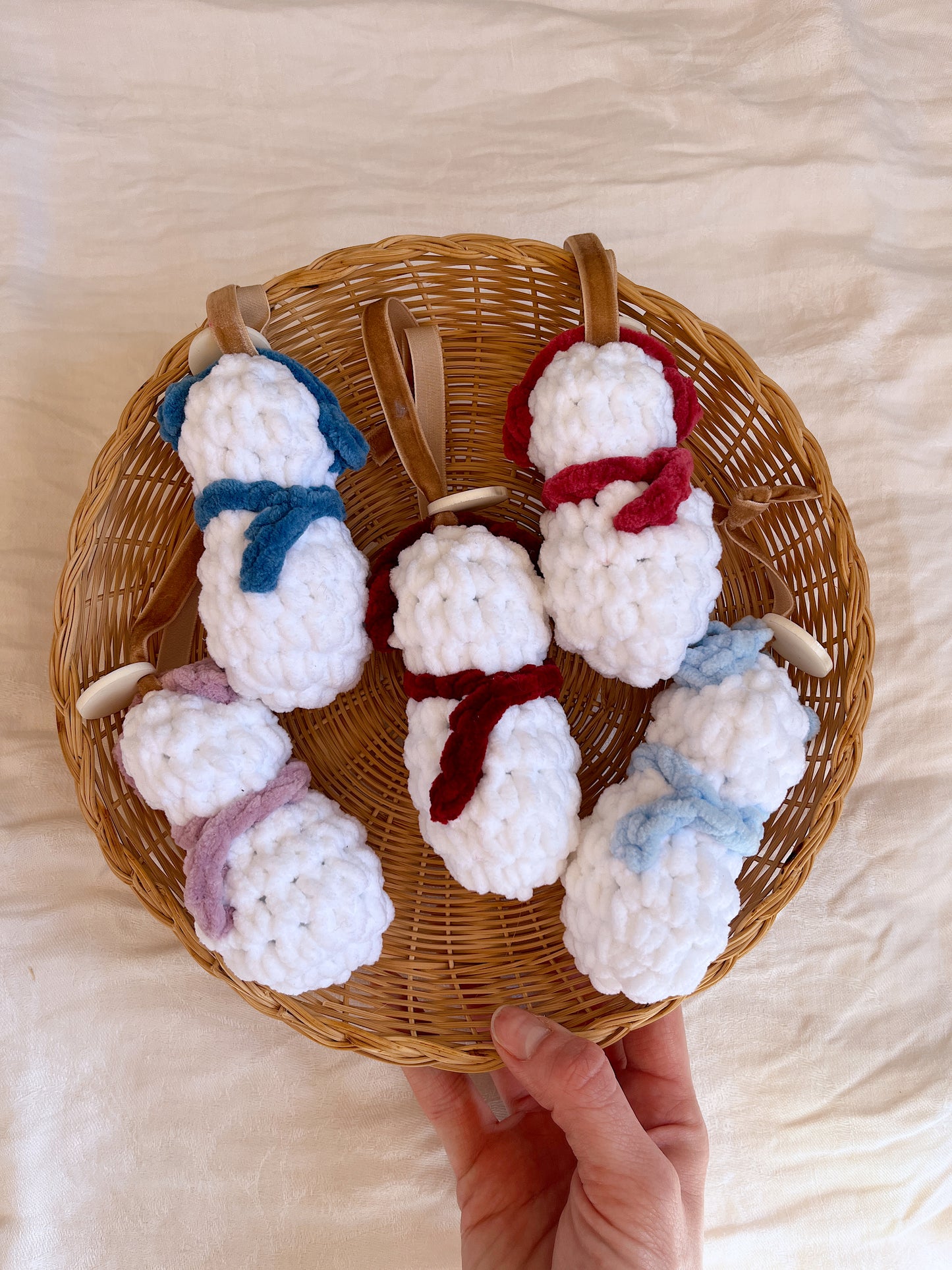 Snowman Crochet ornament