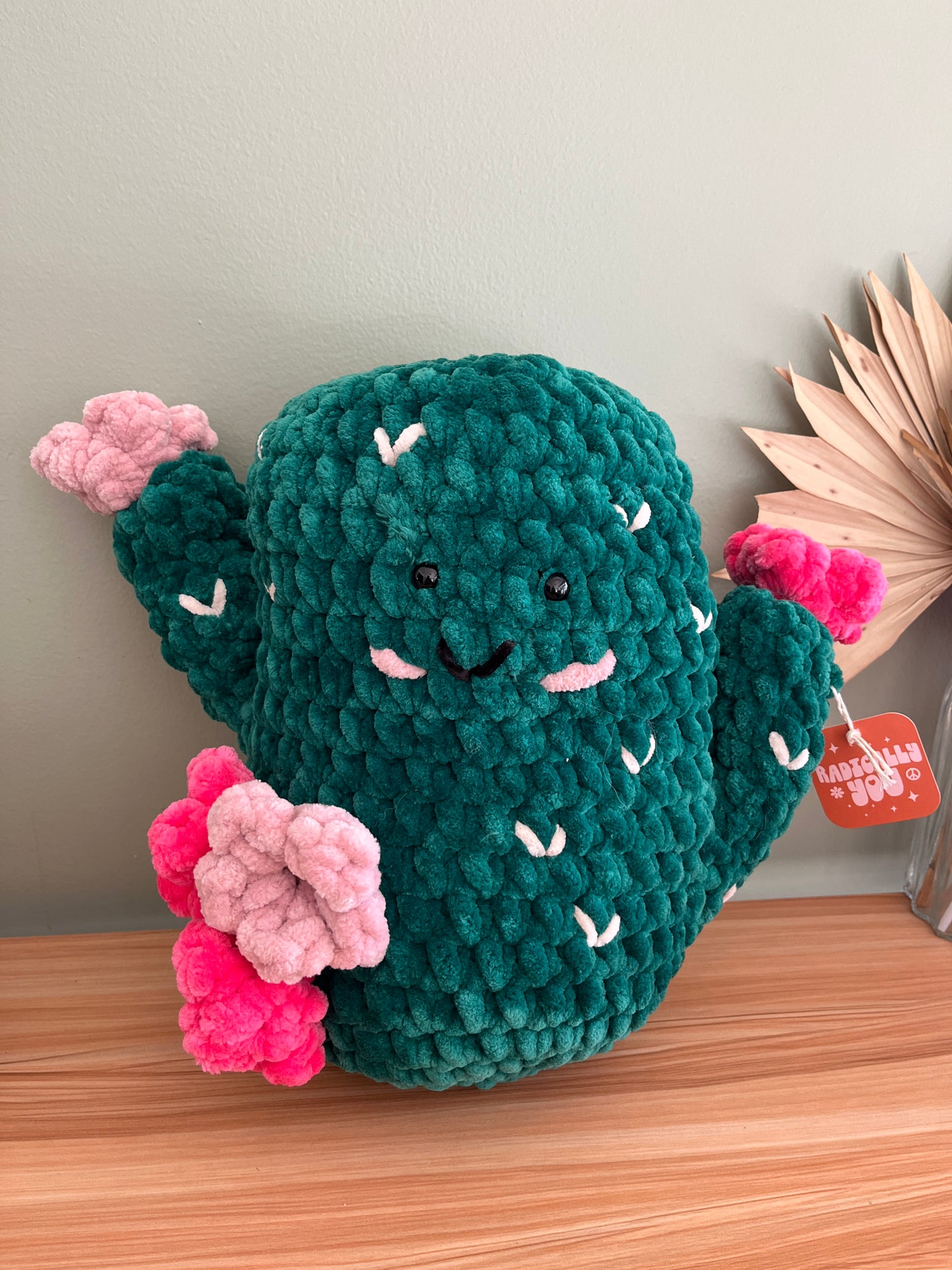 Cactus Stuffie | Handmade crochet pillow toy
