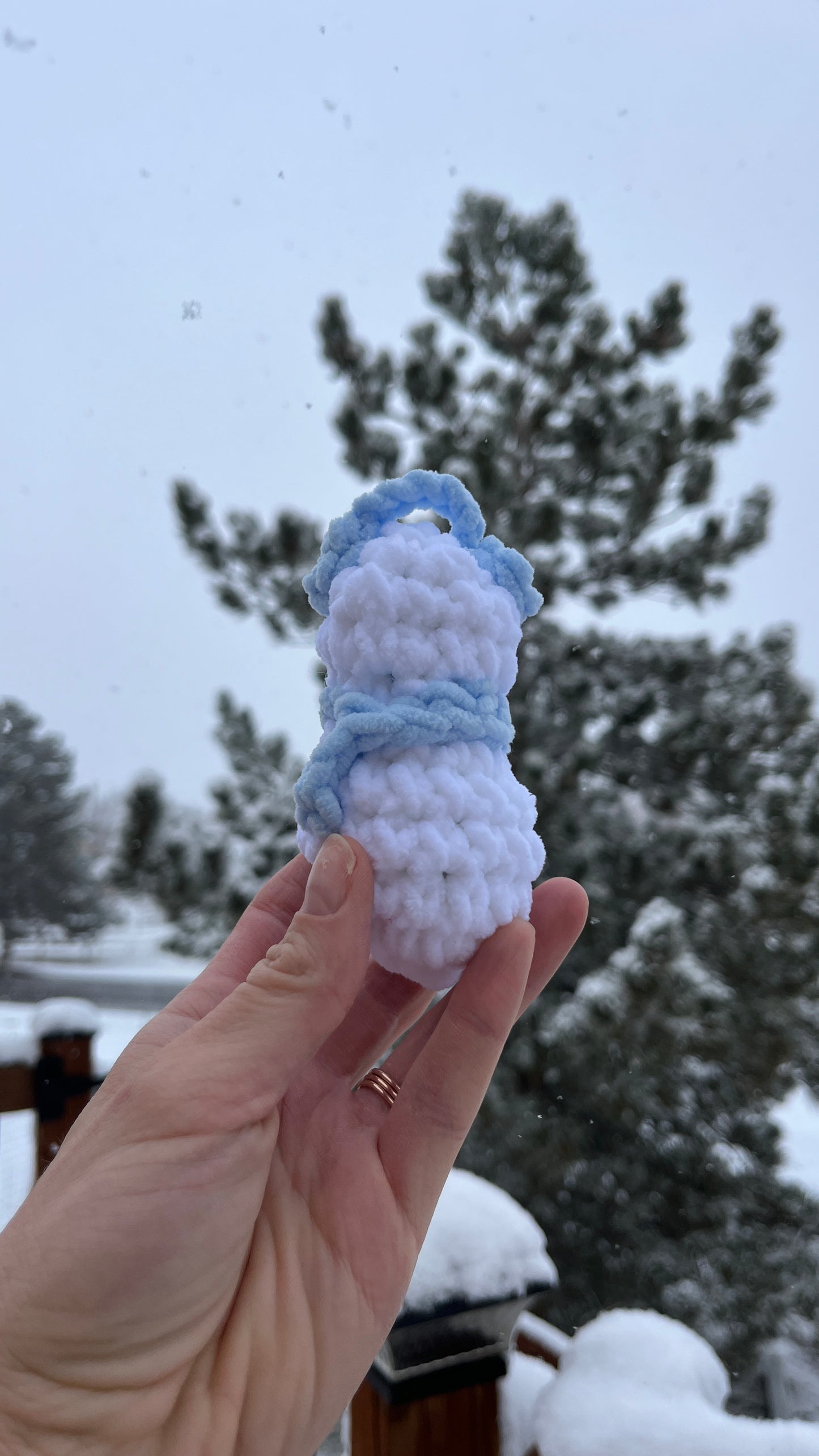 Snowman Crochet ornament