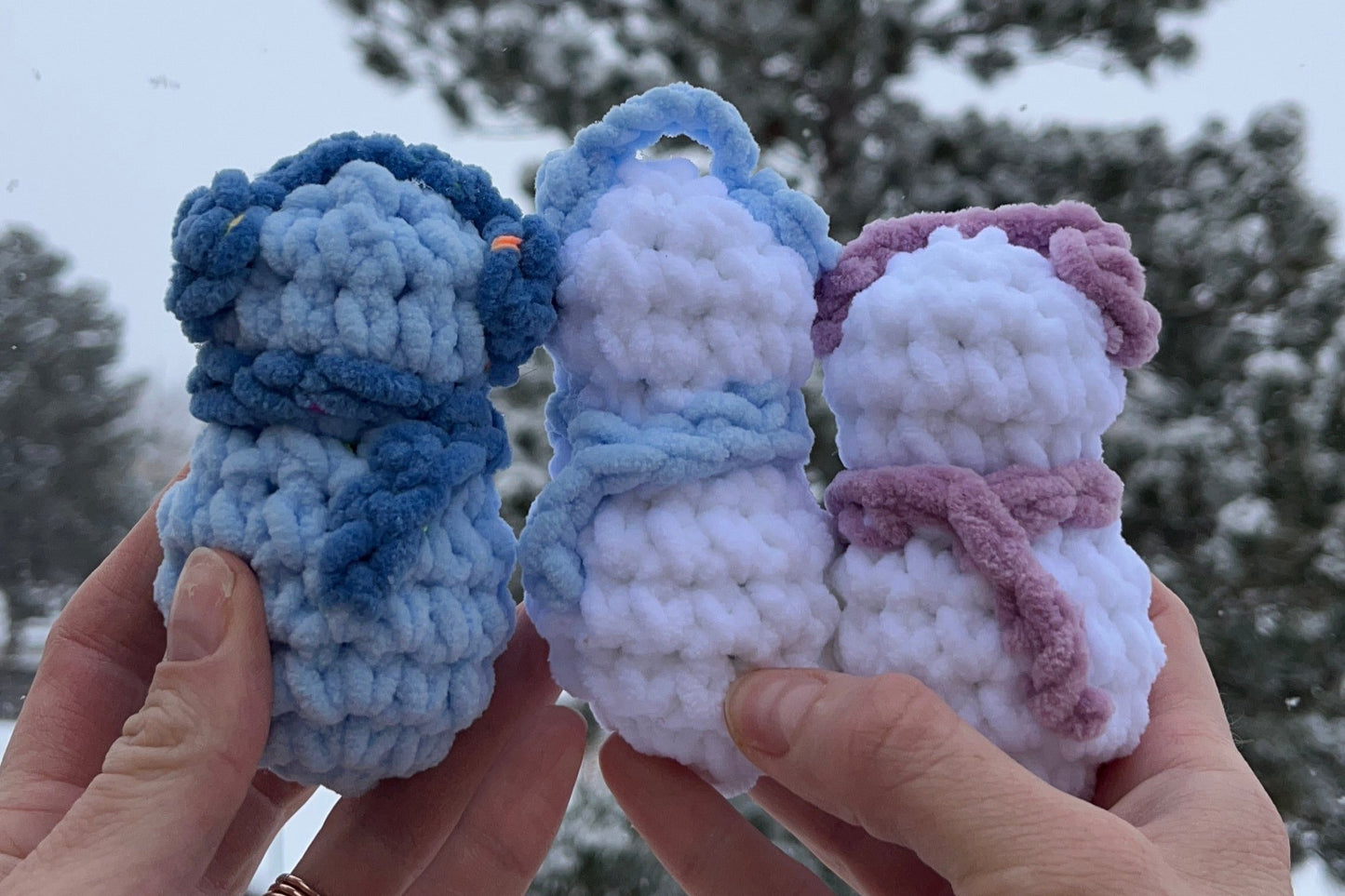 Snowman Crochet ornament