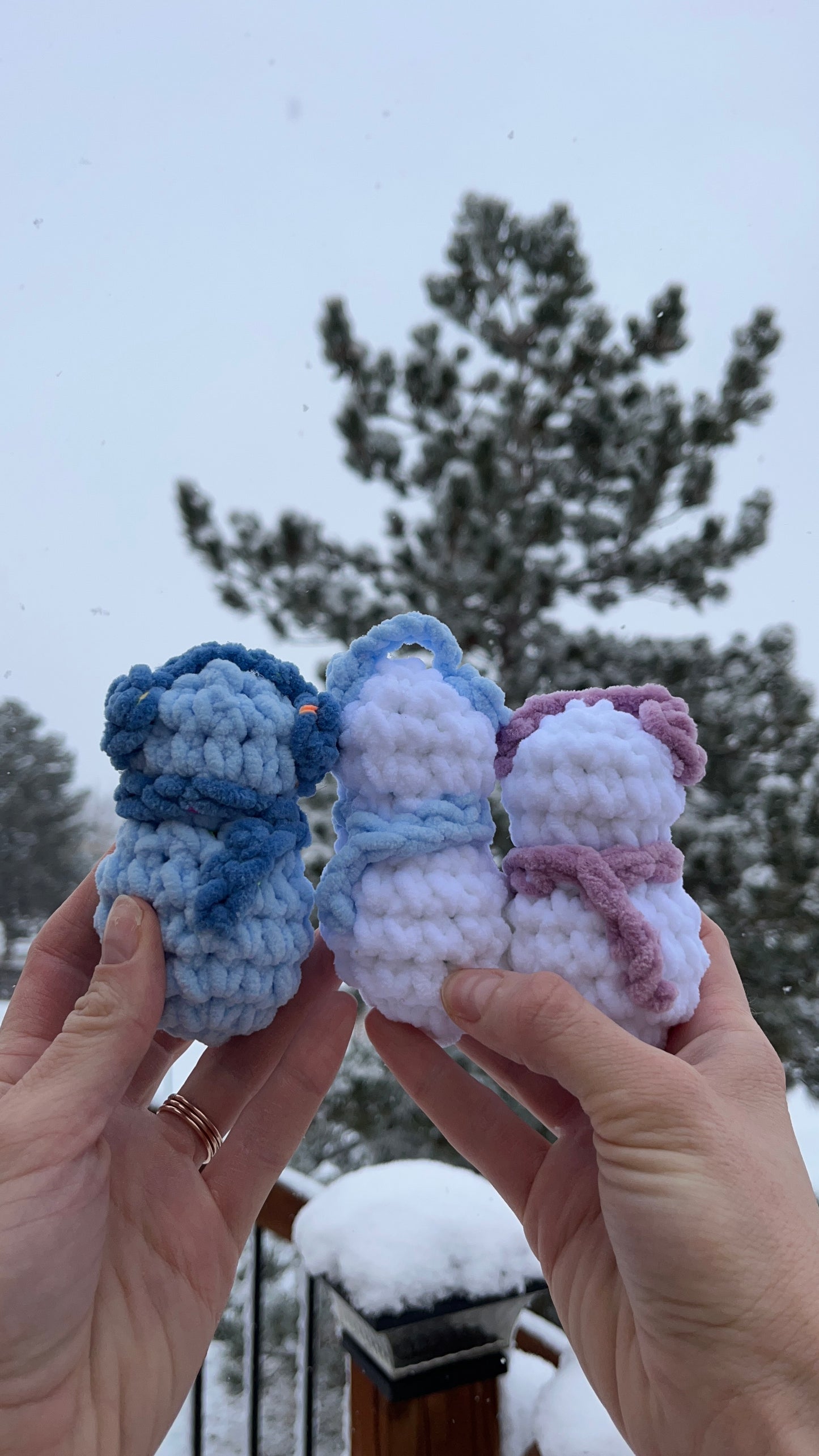 Snowman Crochet ornament