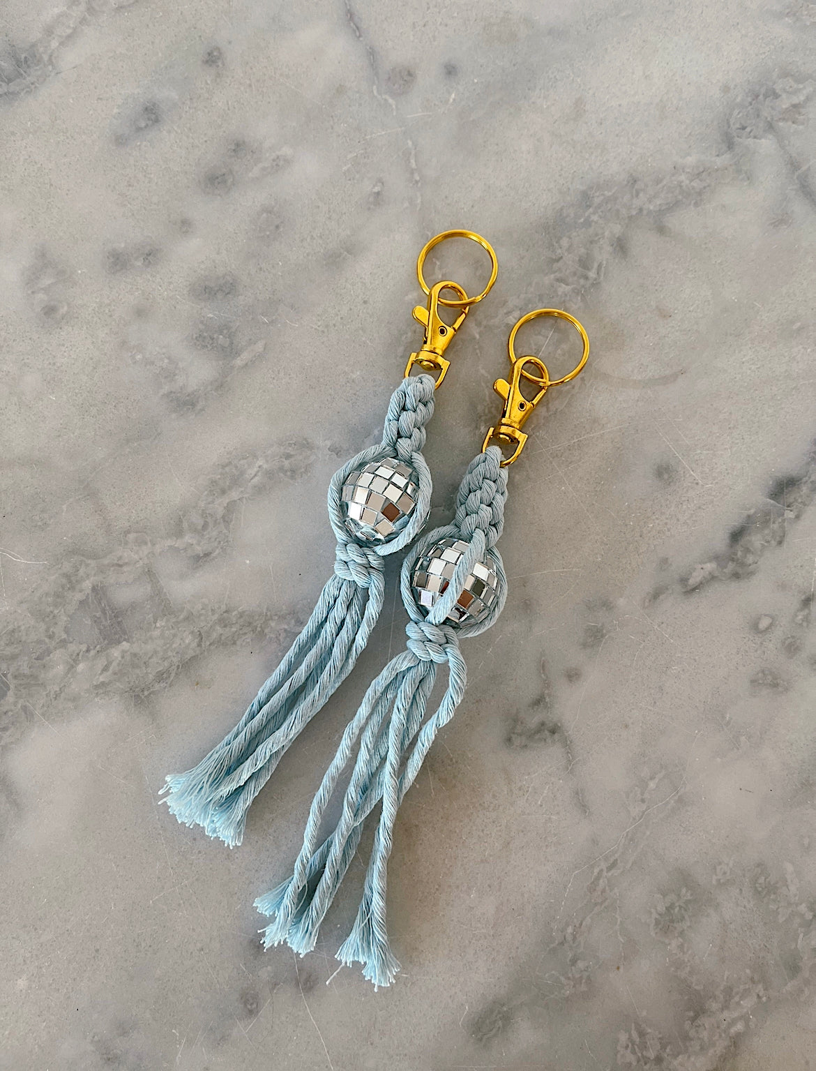 Colorful Disco Keychain | Gold hardware