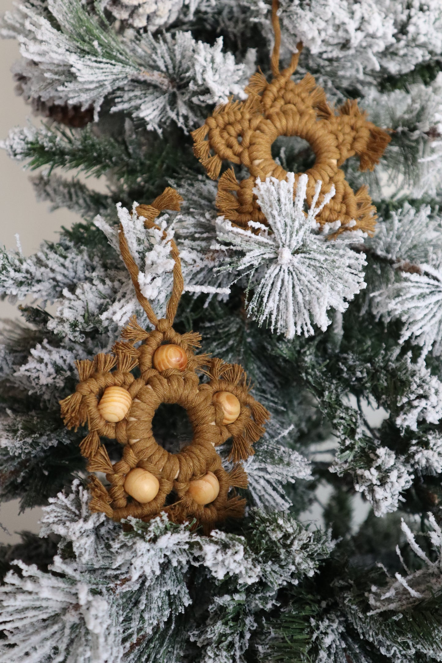 Boho Star Ornaments | Beaded Handmade Holiday Decor