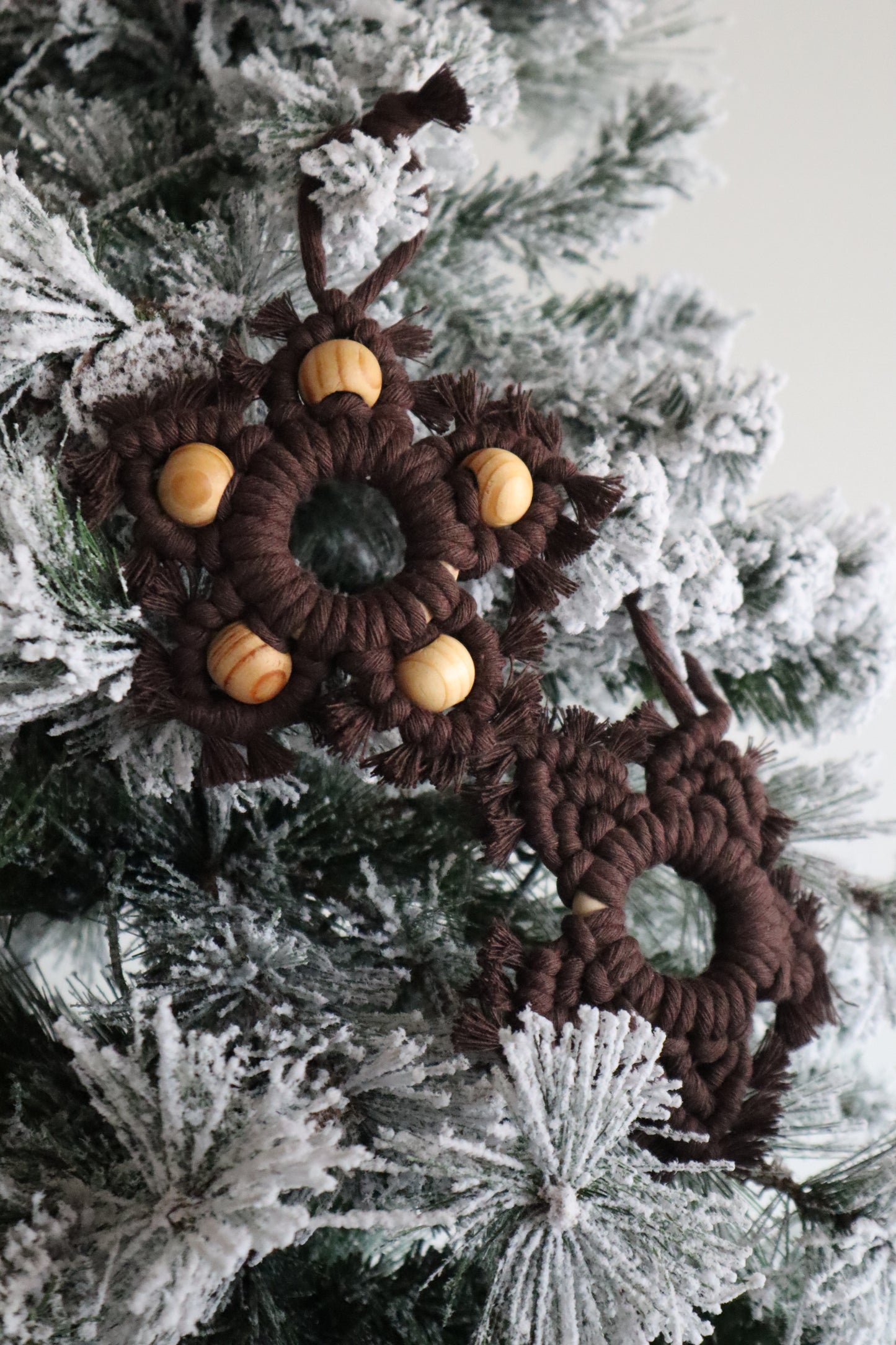 Boho Star Ornaments | Beaded Handmade Holiday Decor