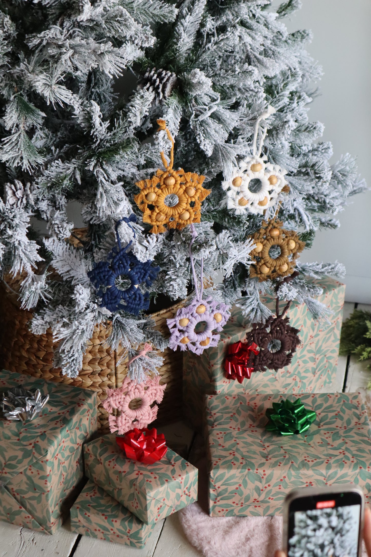 Boho Star Ornaments | Beaded Handmade Holiday Decor