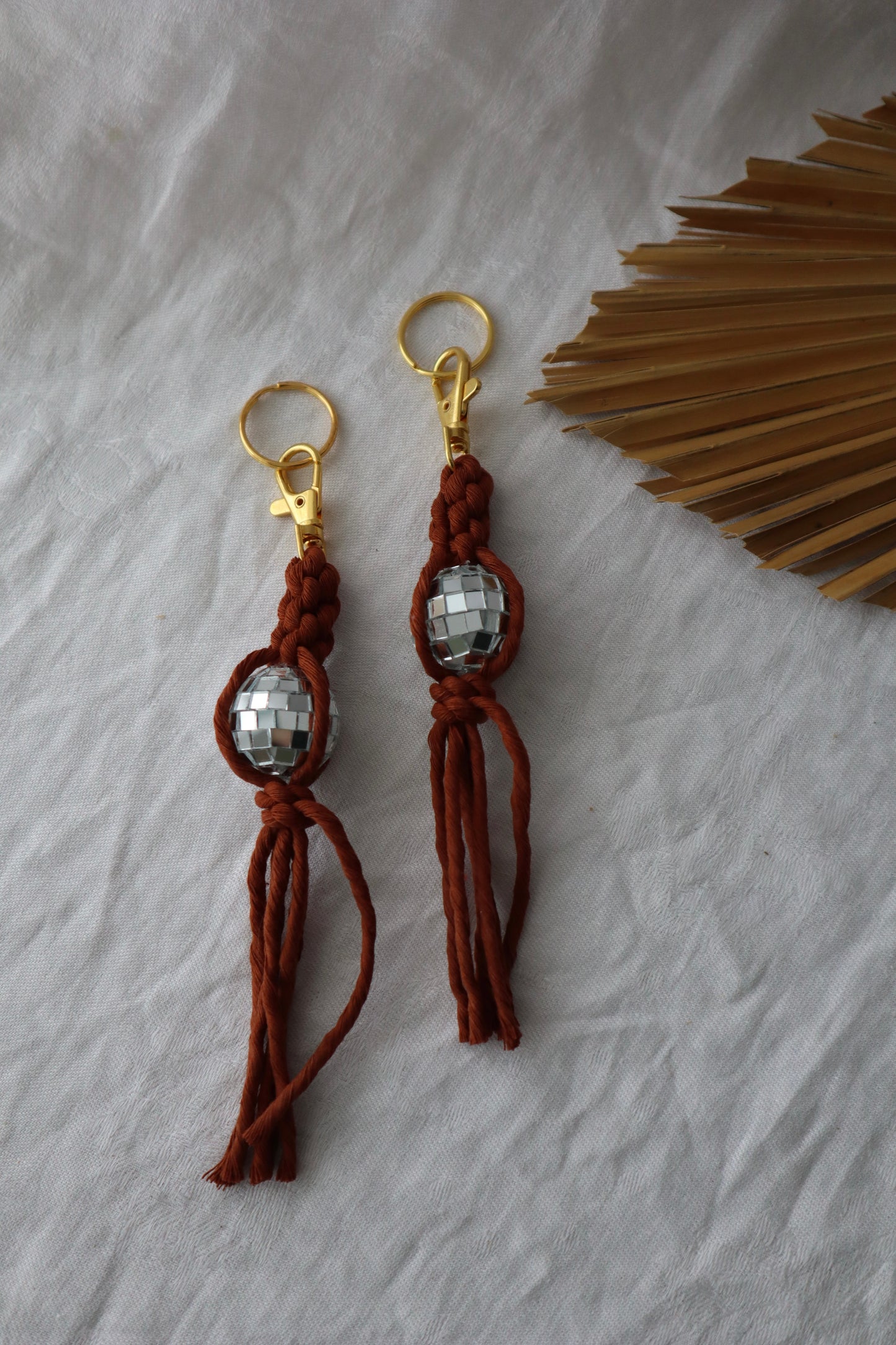 Colorful Disco Keychain | Gold hardware