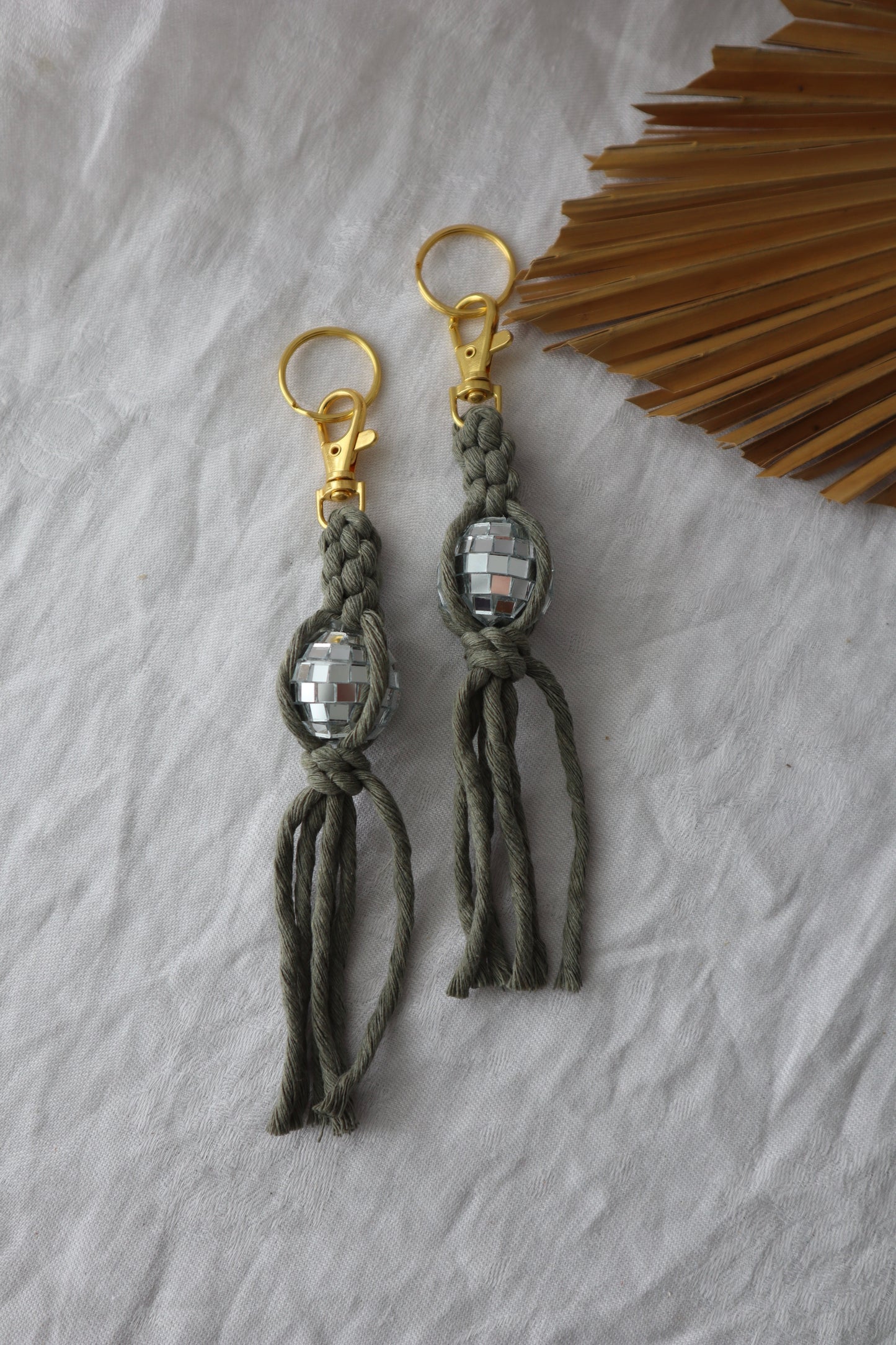 Colorful Disco Keychain | Gold hardware