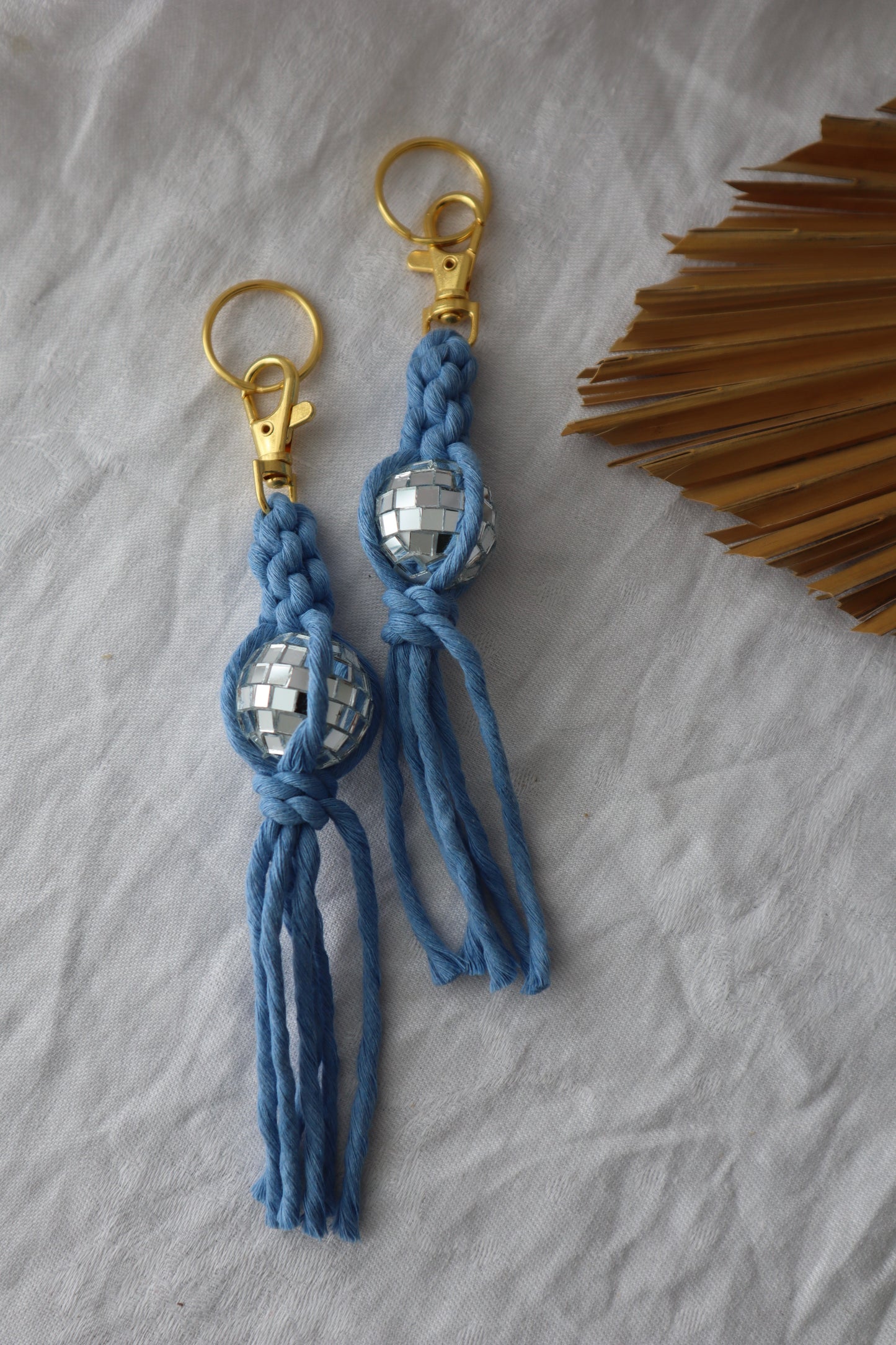 Colorful Disco Keychain | Gold hardware