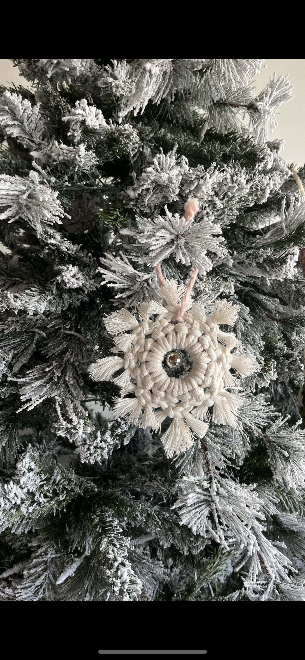 Snowflake Disco Ornament