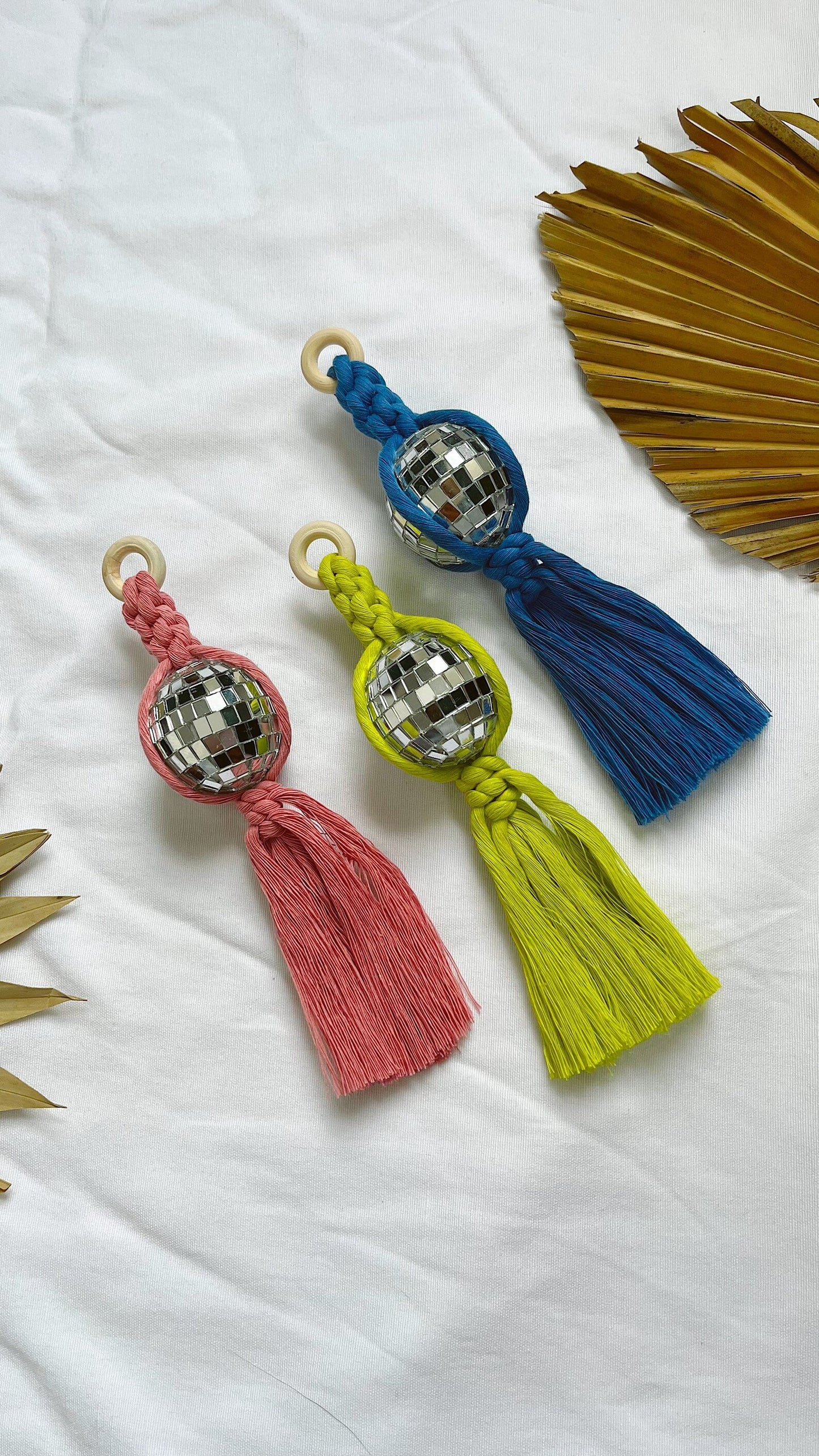 Bright Colored Disco Car Charms