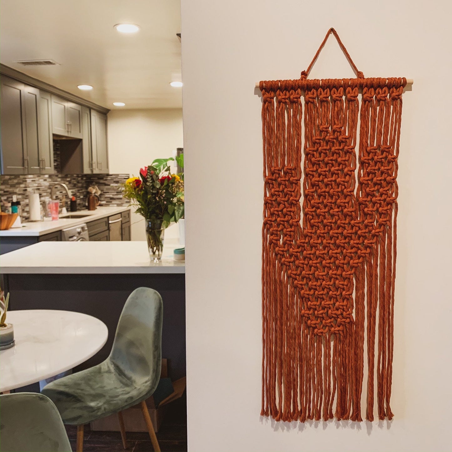 Saguaro Macrame Cactus Wall Hanging