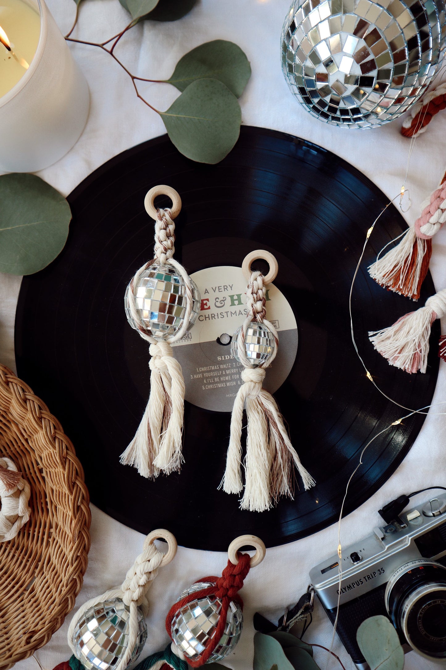 Disco Ball Car Charm