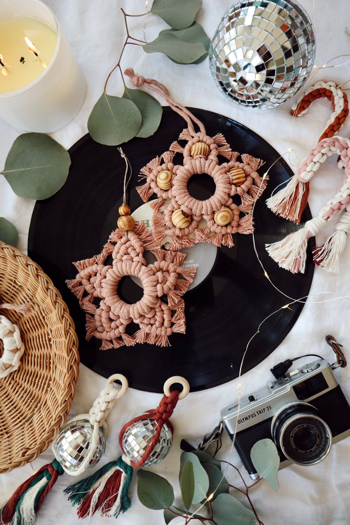 Boho Star Ornaments | Beaded Handmade Holiday Decor