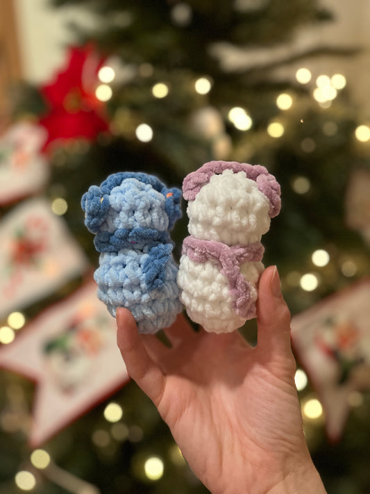 Snowman Crochet ornament