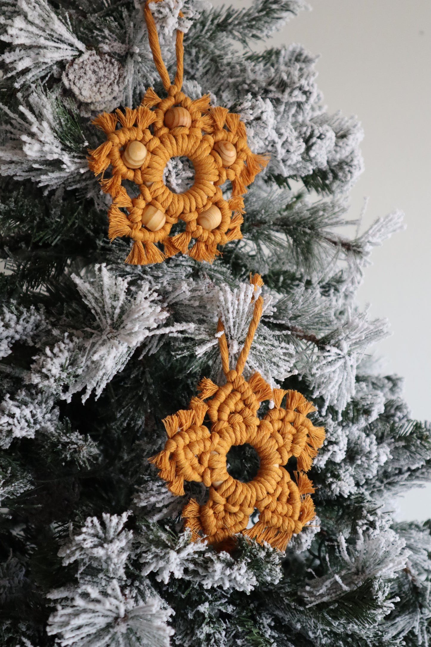 Boho Star Ornaments | Beaded Handmade Holiday Decor