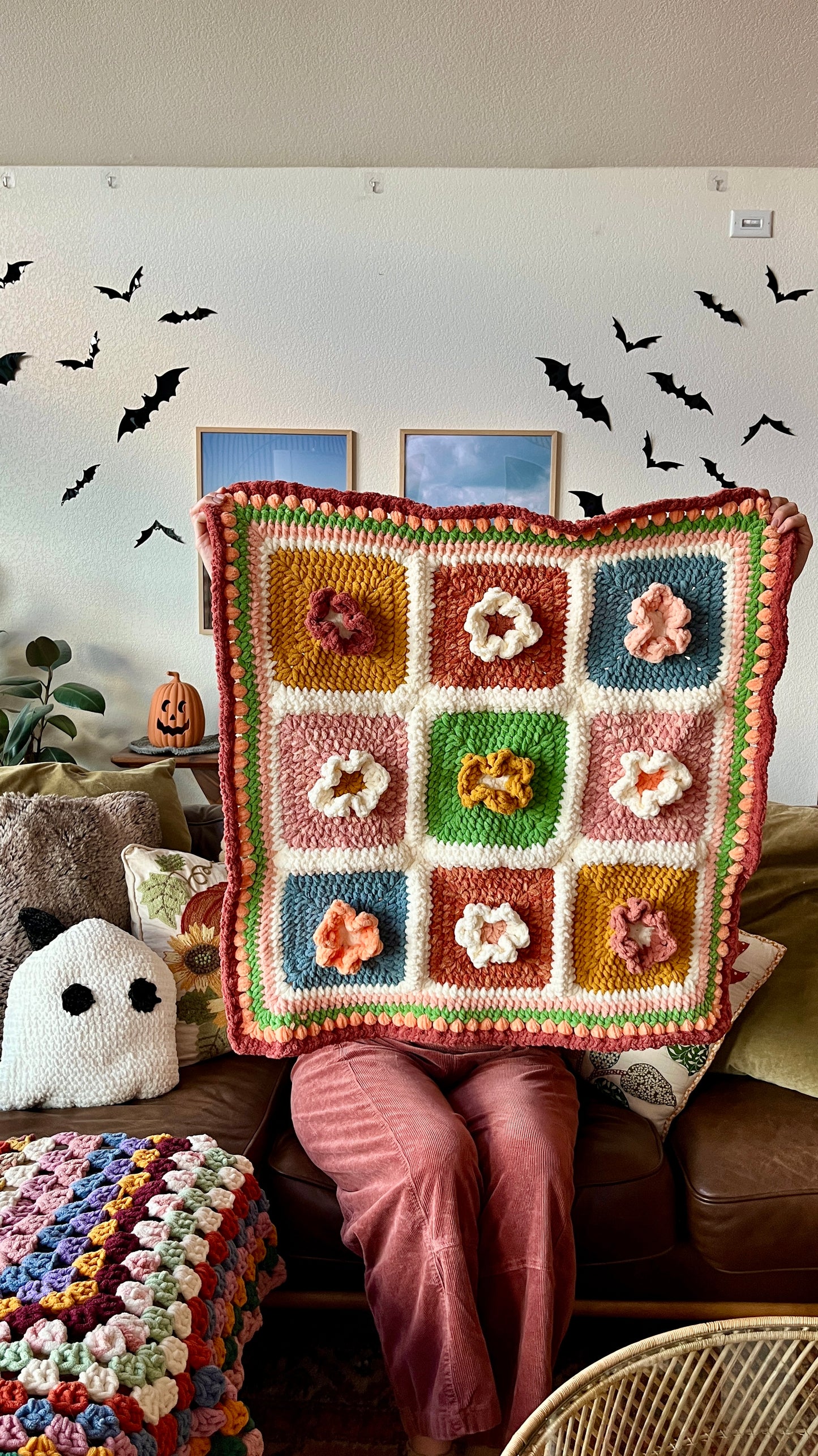 Daisy Pop blanket- Summer lovin colors