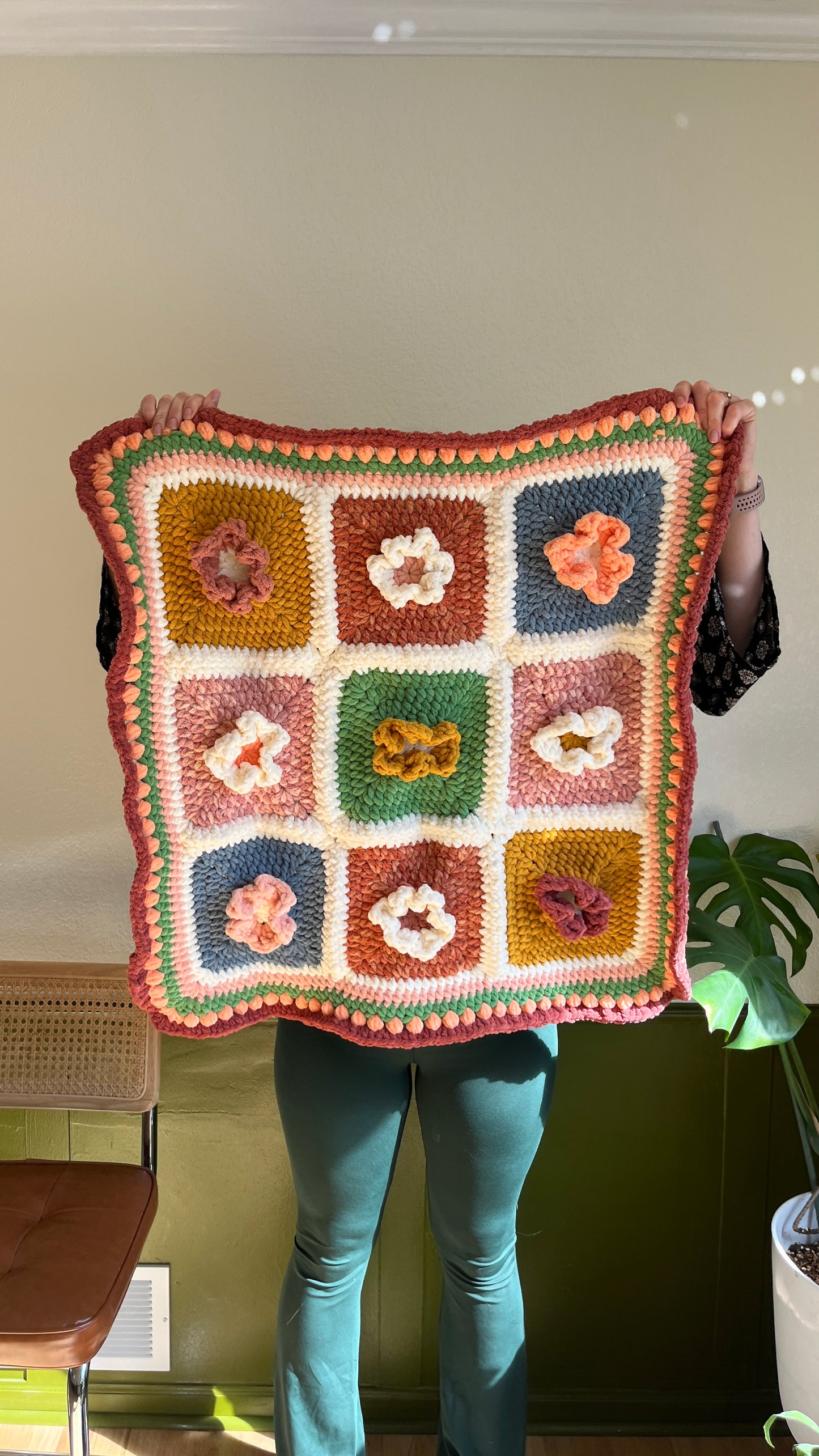 Daisy Pop blanket- Summer lovin colors