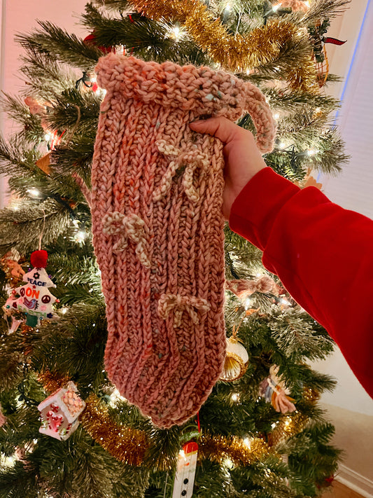 Bow Christmas Stocking