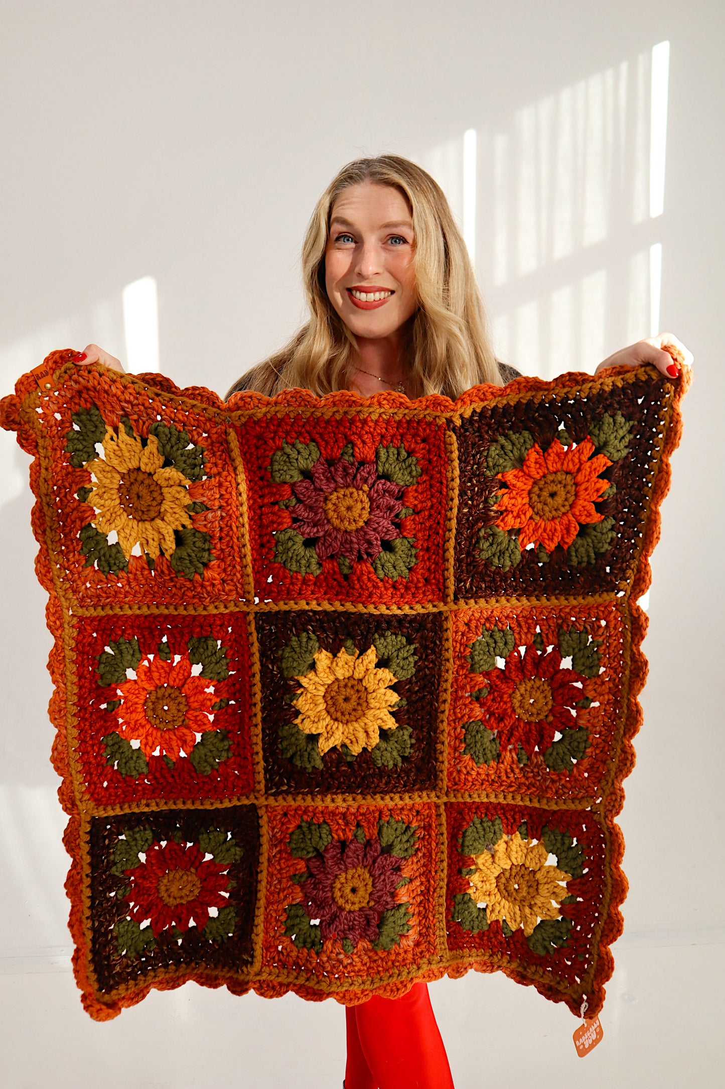 Autumnal Sunflower Blanket
