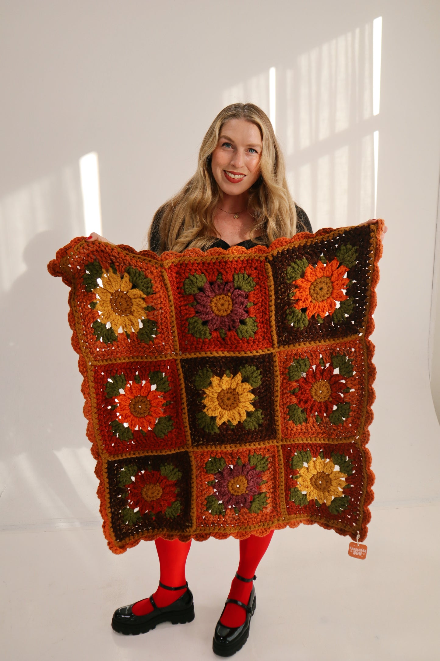Autumnal Sunflower Blanket