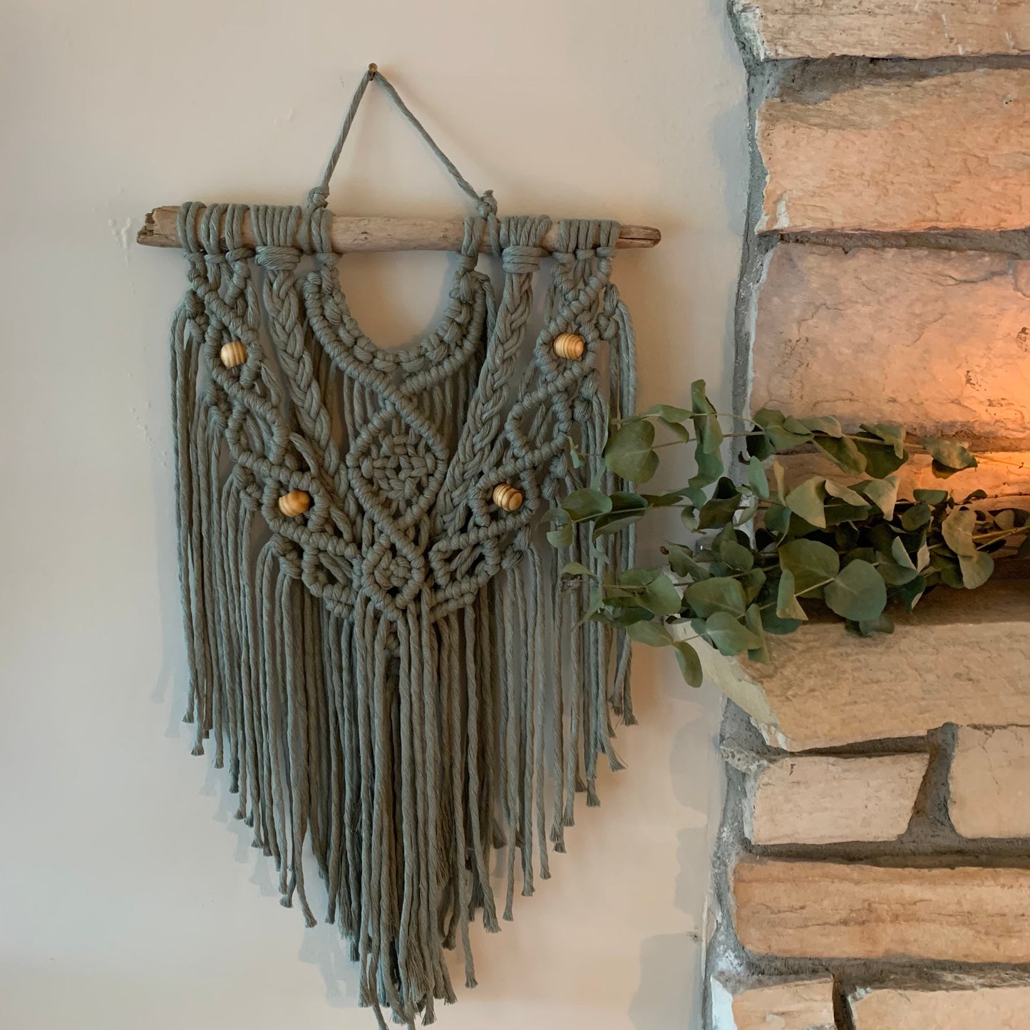 The Sage | A Green Macrame Wall Hanging | Made-to-order
